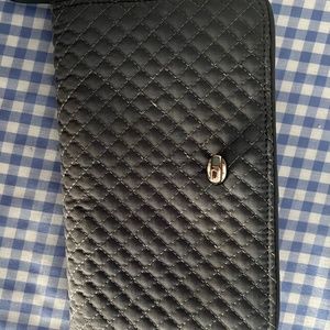 Vera Bradley Turnlock Wallet in Grey